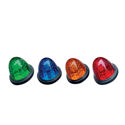 HST-20134 Truck Car Bus Trailer Side Marker Lights Red Clearance & Marker Watermelon Led - 19 DIO Beehive Cab Top Roof Marker